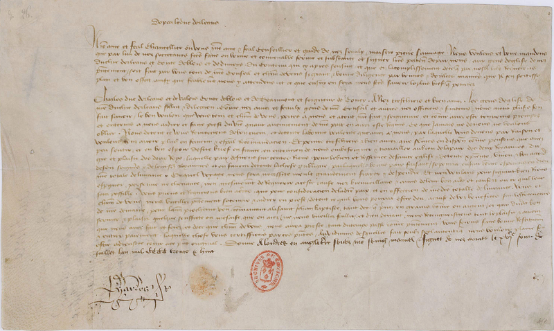 Файл:Lettre de Charles duc d’Orléans Archives Nationales - AE-II-450.png