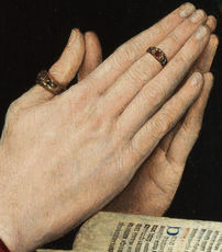 Юноша за молитвой (картина Ганса Мемлинга). Фрагмент.jpg