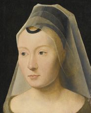 PORTRAIT OF A YOUNG WOMAN ATTRIBUTED TO HANS MEMLING.jpg