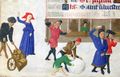 Ms 761362 fol.12v December Snowball Fights, from the Hours of the Duchess of Burgundy.jpg