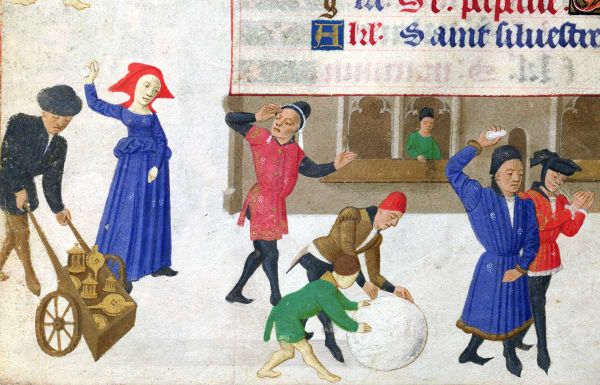 Ms 761362 fol.12v December Snowball Fights, from the Hours of the Duchess of Burgundy.jpg
