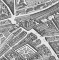 Porte Sainte-Antoine on 1739 Turgot map Paris - KU 06.jpg