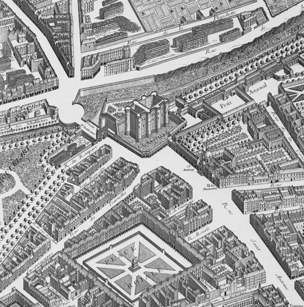 Файл:Porte Sainte-Antoine on 1739 Turgot map Paris - KU 06.jpg