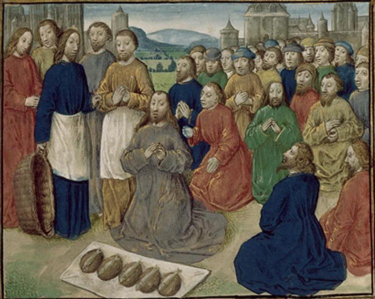 Файл:Royal 16 G III f. 86 Christ feeding the Five Thousand (fr.).JPG