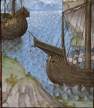 Royal 16 G VIII f. 35 Voyage to Rhodes.png