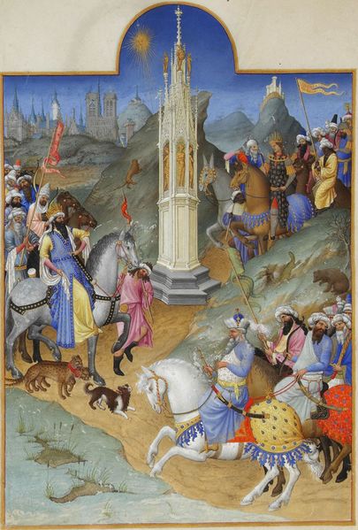 Файл:Folio 51v - The Meeting of the Magi.jpg