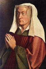 Jan van Eyck - The Ghent Altarpiece - The Donor's Wife (detail) - WGA07688.jpg