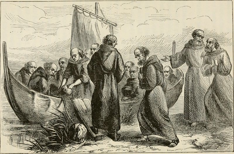 Файл:Saint Brendan and his monks set sail for a western land.jpg