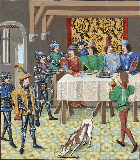 John the Good king of Fra ordering the arrest of Charles the Bad king of Navarre.png