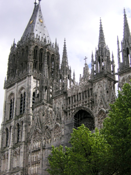 Файл:France Rouen Cathedral facade a.png