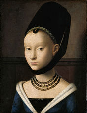 589px-Petrus Christus - Portrait of a Young Woman - Google Art Project.jpg