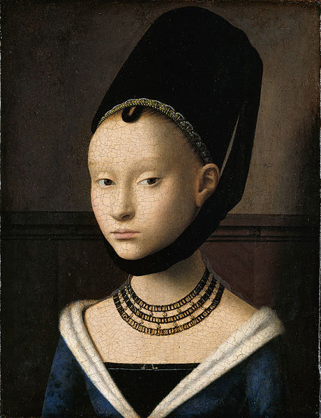 Файл:589px-Petrus Christus - Portrait of a Young Woman - Google Art Project.jpg