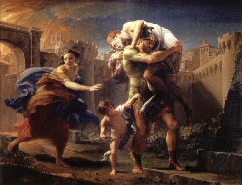 Файл:Batoni, Pompeo — Aeneas fleeing from Troy — 1750.jpg